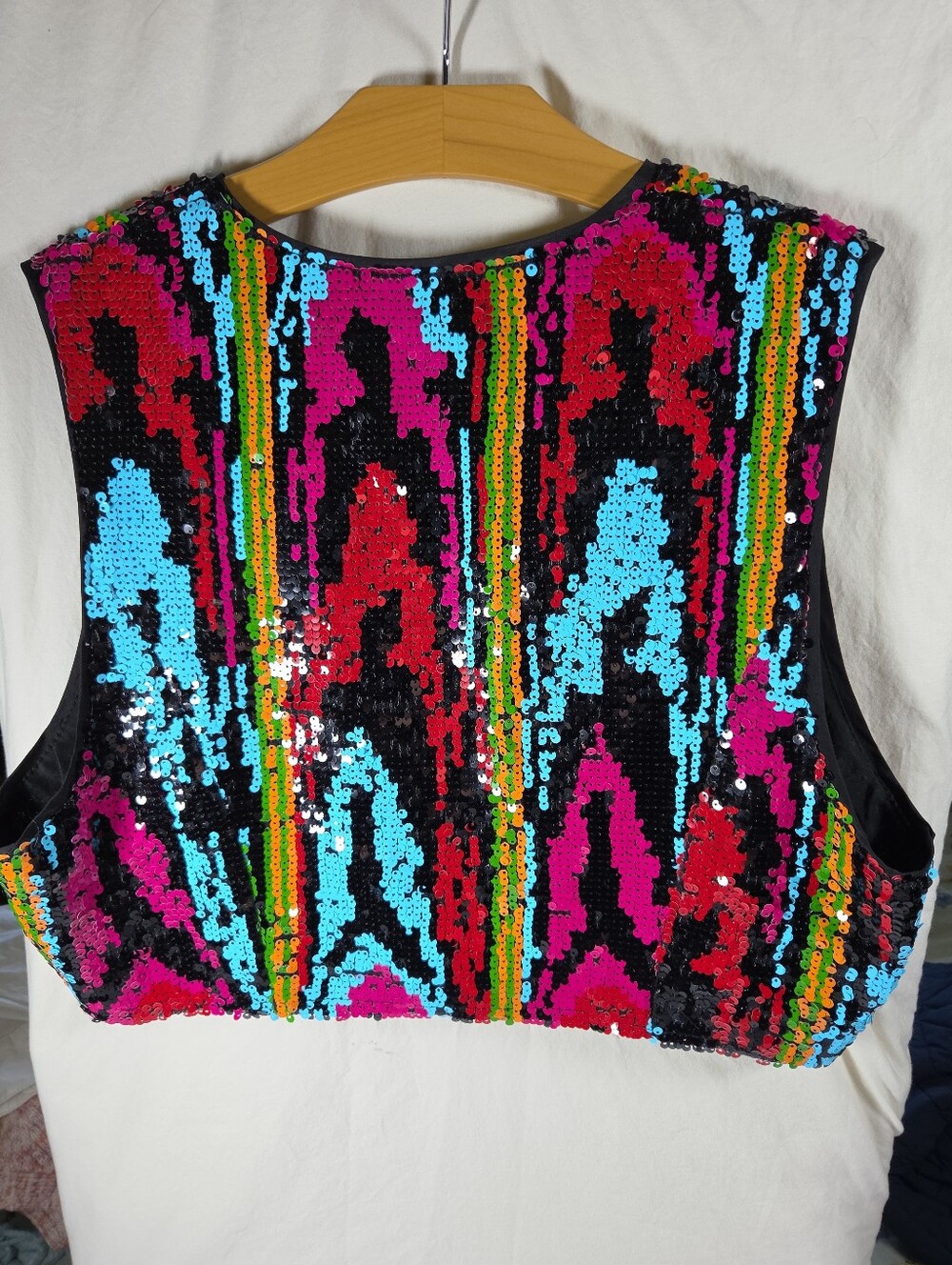 Nasty Gal Sequin Top Sz 12 Clubwear Ravewear Festival Fashion Y2K McBling - Picture 2 of 7